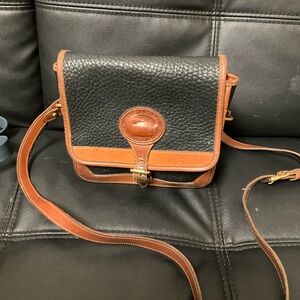 Dooney & Bourke Black and Tan Crossbody Bag